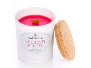 ŚWIECZKA SOJOWA DELICATE PEONY BIAŁY 135G PAVONCELLA
