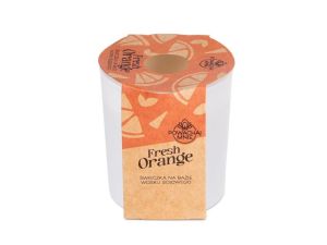 ŚWIECZKA SOJOWA FRESH ORANGE BIAŁA 130ML PAVONCELL