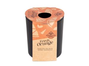 ŚWIECZKA SOJOWA FRESH ORANGE CZARNA 130ML PAVONCEL