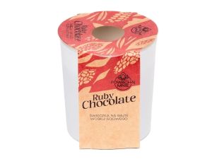ŚWIECZKA SOJOWA RUBY CHOCOLATE BIAŁA 130ML PAVONCE