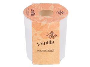 ŚWIECZKA SOJOWA VANILLA BIAŁA 130ML PAVONCELLA