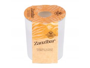 ŚWIECZKA SOJOWA ZANZIBAR BIAŁA 130ML PAVONCELLA
