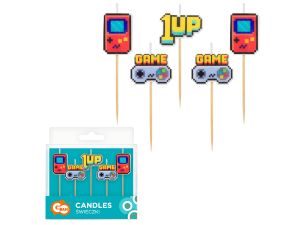 ŚWIECZKI PIKERY GAME ON 5SZT