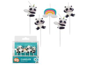 ŚWIECZKI PIKERY PANDA 5SZT