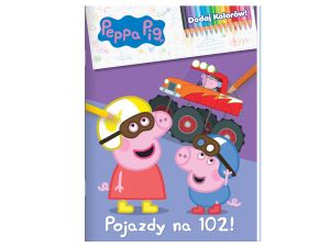 ŚWINKA PEPPA - DODAJ KOLORÓW - POJAZDY