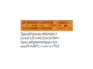 SZABLON 2,5MM LITER-CYFR KURSYWA 61055 LENIAR