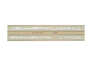 SZABLON 748002 CYFROWO-LITEROWY 0,25MM