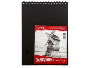 SZKICOWNIK A4 98G/M 80 KARTEK SPIRALA