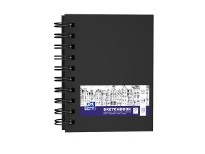 SZKICOWNIK OXFORD 2SPI A6 80K 100G CZARNY