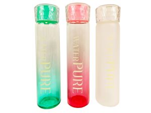SZKLANA BUTELKA WATER PURE 370ML ROZETTE