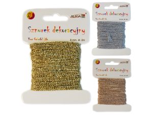 SZNUREK DEKORACYJNY SZ-1841 8MMX2M MIX KOL. ALIGA