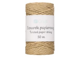 SZNUREK PAPIEROWY SKRĘCANY KRAFT 50M