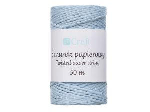 SZNUREK PAPIEROWY SKRĘCANY NIEBIESKI 50M