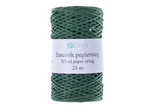 SZNUREK PAPIEROWY Z DRUCIKIEM ZIELONY 25M DPSZ-016