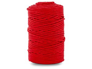 SZNUREK PLECIONY 5MM 100M CZERWONY