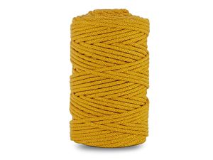 SZNUREK PLECIONY 5MM 100M MUSZTARDOWY SPW-080