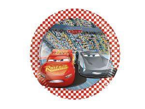 TALERZYKI PAPIEROWE CARS 3 20CM 8SZT GODAN