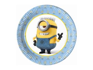 TALERZYKI PAPIEROWE LOVELY MINIONS 20CM 8 SZT 