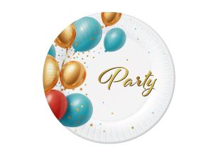 TALERZYKI PAPIEROWE PARTY 18CM 6SZT BB GODAN