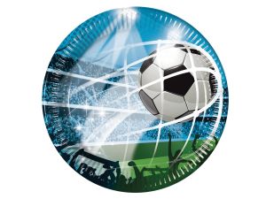 TALERZYKI PAPIEROWE SOCCER FANS 23CM 8SZT GODAN