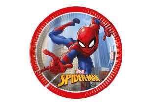 TALERZYKI PAPIEROWE SPIDERMAN CRIM 20CM 8SZT GODAN