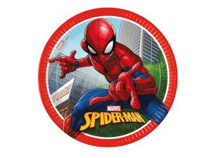 TALERZYKI PAPIEROWE SPIDERMAN CRIM 23CM 8SZT GODAN