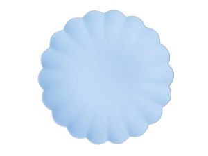 TALERZYKI PLASTIK FALBANKA 22X22CM BŁĘKIT A'4 PART