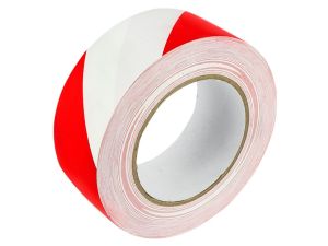 TAŚMA OSTRZEGAWCZA BIAŁO-CZERWONA GRAND 48X50M