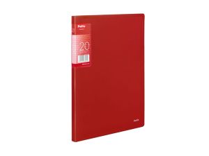 TECZKA 20 KOSZULEK A4 CLEAR BOOK CZERWONA PATIO