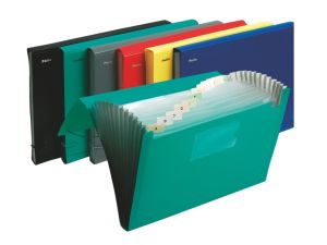 TECZKA A4 Z 12 PRZEGRODAMI CZERWONA PATIO 5057/04