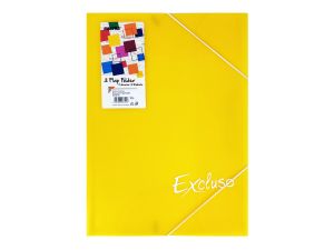 TECZKA OFERTOWA EXCLUSO3 FLAP FOLDER A4 ŻÓŁTA