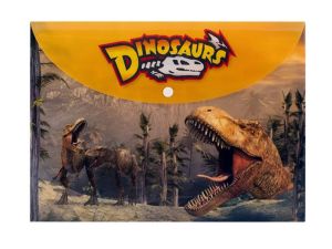 TECZKA PLASTIKOWA A4 SZKOLNA DINOSAURS