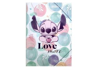 TECZKA PP A3 Z GUMKĄ STITCH PASTEL DISNEY FASHION