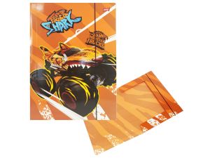 TECZKA Z GUMKĄ A4 300G/M2 HOT WHEELS