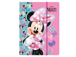 TECZKA Z GUMKĄ A4 MINNIE 26