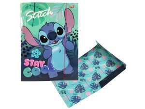 TECZKA Z GUMKĄ A4 STITCH STAY COOL MAJEWSKI