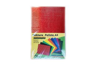 TEKTURA FALISTA  A4 METALIC  MIX 10 KOLORÓW