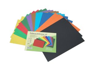 TEKTURA KOLOROWA 20 SZTUK MIX KOLORÓW A5  