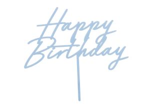 TOPPER AKRYL NA TORT HAPPY BIRTHDAY MGLIST NIEB PD