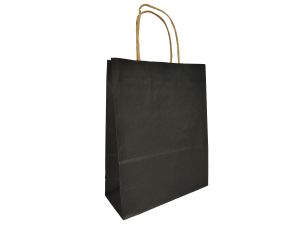 TORBA PAPIEROWA HGREEN 12923 S 18,5x24x8 CZARNA 