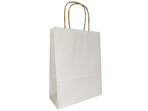 TORBA PAPIEROWA HGREEN 12924 S 18,5x24x8 BIAŁA