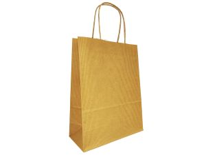 TORBA PAPIEROWA HGREEN 12925 S 18,5x24x8 BRĄZOWA