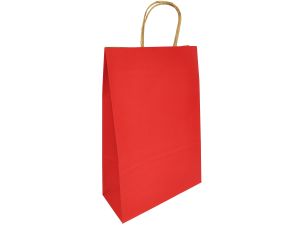 TORBA PAPIEROWA HGREEN 12926 M 22x33x10 CZERWONA 