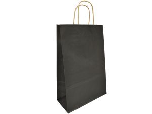 TORBA PAPIEROWA HGREEN 12927 M 22x33x10 CZARNA
