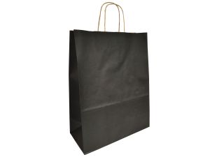 TORBA PAPIEROWA HGREEN 12931 L 32x42x15 CZARNA