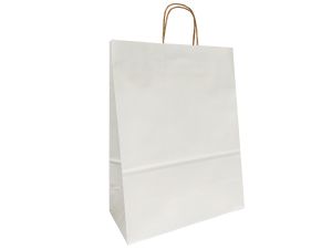 TORBA PAPIEROWA HGREEN 12932 L 32x42x15 BIAŁA