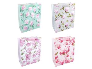 TORBA PREZENTOWA 18X23 KWIATY MAGNOLII A'12 INCOOD