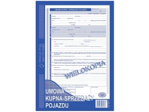 UMOWA KUPNA-SPRZEDAŻY POJAZDU (WIEL) 650-1
