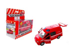 VAN STRAŻ POŻARNA Z GŁOSEM 14CM
