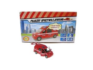 VAN STRAŻ POŻARNA Z GŁOSEM 14CM DISPLAY 